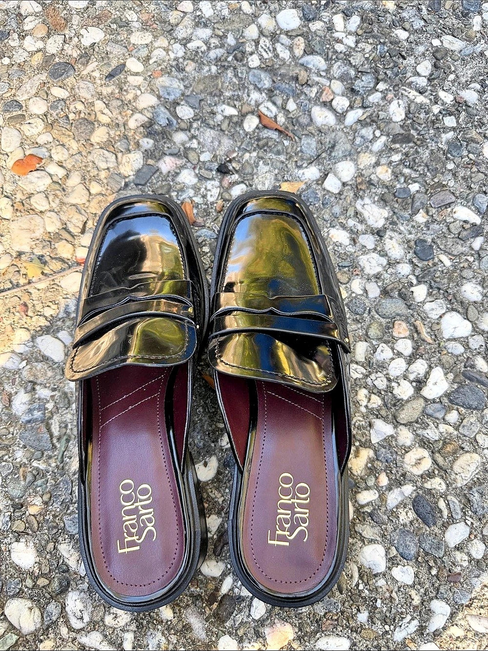 Franco Sarto Genny Slip On Mule Loafer Black US 9